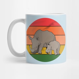 Two Rhinos Mug